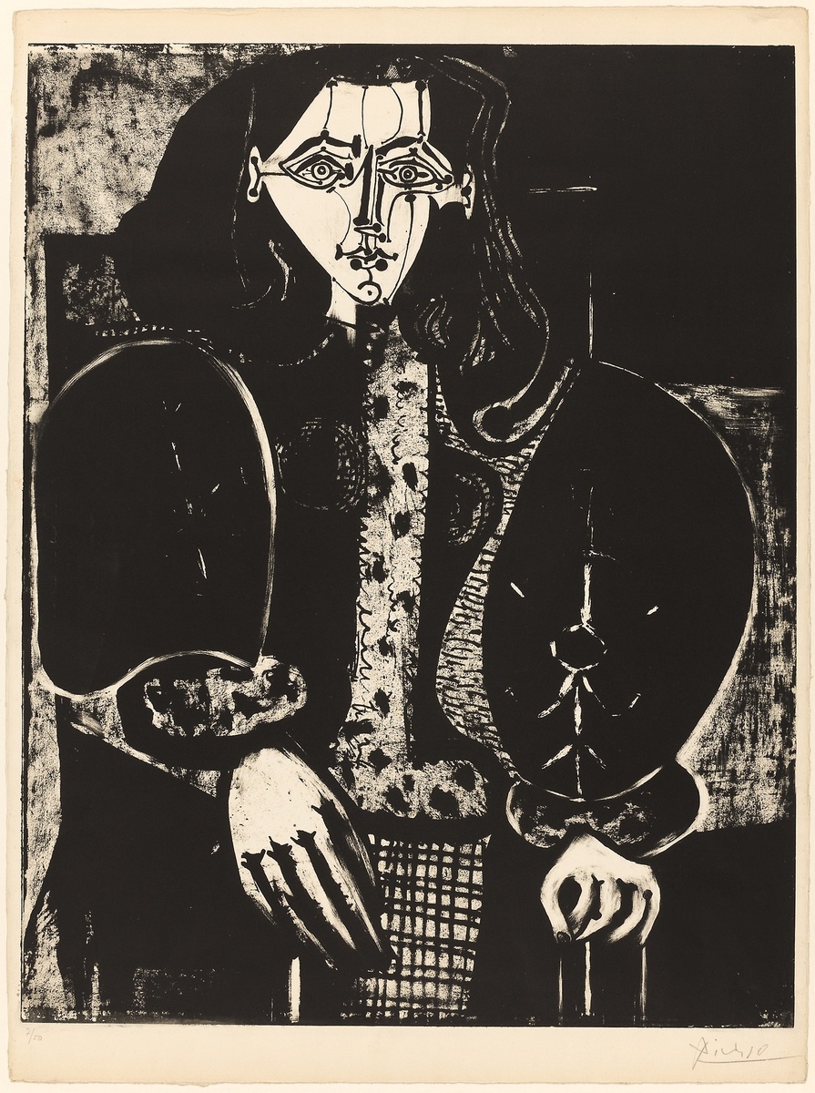 Woman in Armchair, No. 1, 1949 #artbots #picasso