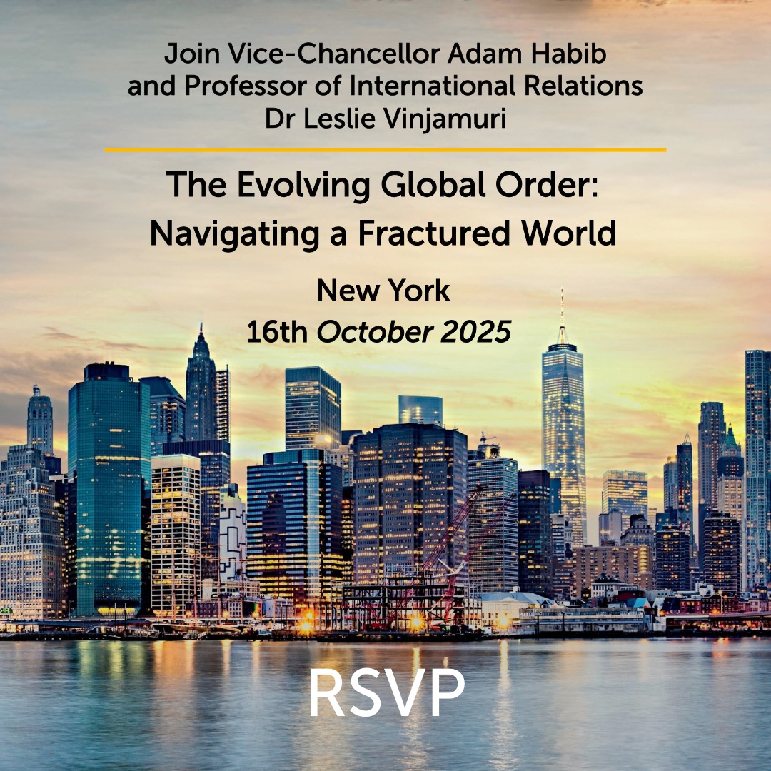 SOASalumni's tweet image. 📢Alumni in NYC, join us for “The Evolving Global Order: Navigating a Fractured World”.
Led by @londonvinjamuri, CEO of @ChicagoCouncil & Professor of International Relations, this panel will delve into the forces reshaping our world.
RSVP: soas.ac.uk/about/event/so…
#SOASalumni