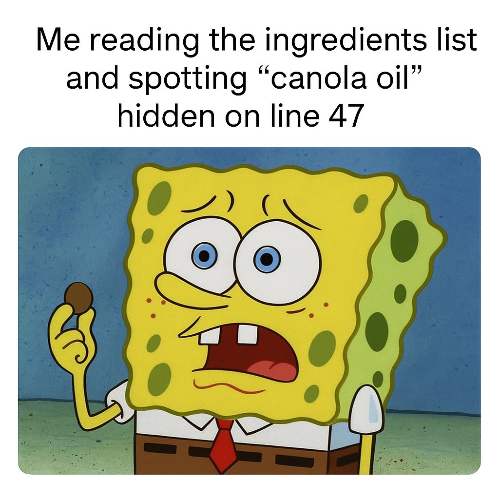 PrimalPathway_'s tweet image. When you think you found a clean product… then spot canola oil hiding in the ingredients list 👀

#SeedOilFree #FoodTruth #EatRealFood #HealthFreedom