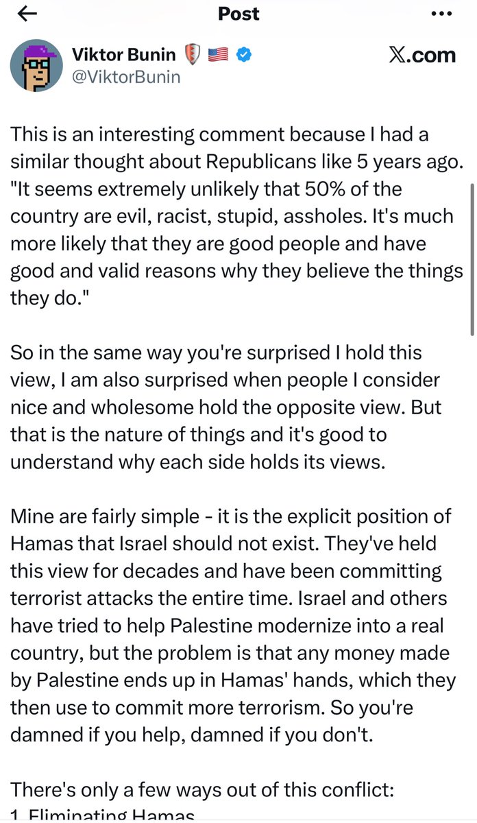 Ahm_edCrypto's tweet photo. It’s shocking to see people trying to normalize or justify mass killing and displacement.
Framing the extermination of an entire population as "inevitable" or "reasonable "is not only dangerous it’s complicity in genocide.
History will remember who stayed silent, and who gave legitimacy to crimes against humanity.
