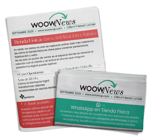 WoowUp's tweet photo. 📰 ¡Ya salió la edición de septiembre de WoowUp News!
👉 Mira la edición completa acá: https://t.co/iXR2mapVzS

#WoowUpNews #Retail #CRM #Omnicanalidad https://t.co/JSXLirzWkp