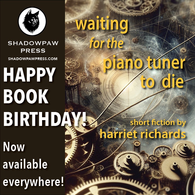 Happy book birthday to the latest release from Shadowpaw Press Reprise, Harriet Richards's acclaimed short story collection WAITING FOR THE PIANO TUNER TO DIE.  amazon.ca/Waiting-Piano-… shadowpawpress.com/product/waitin…

Finalist, Book of the Year, 2003 Saskatchewan Book Awards
