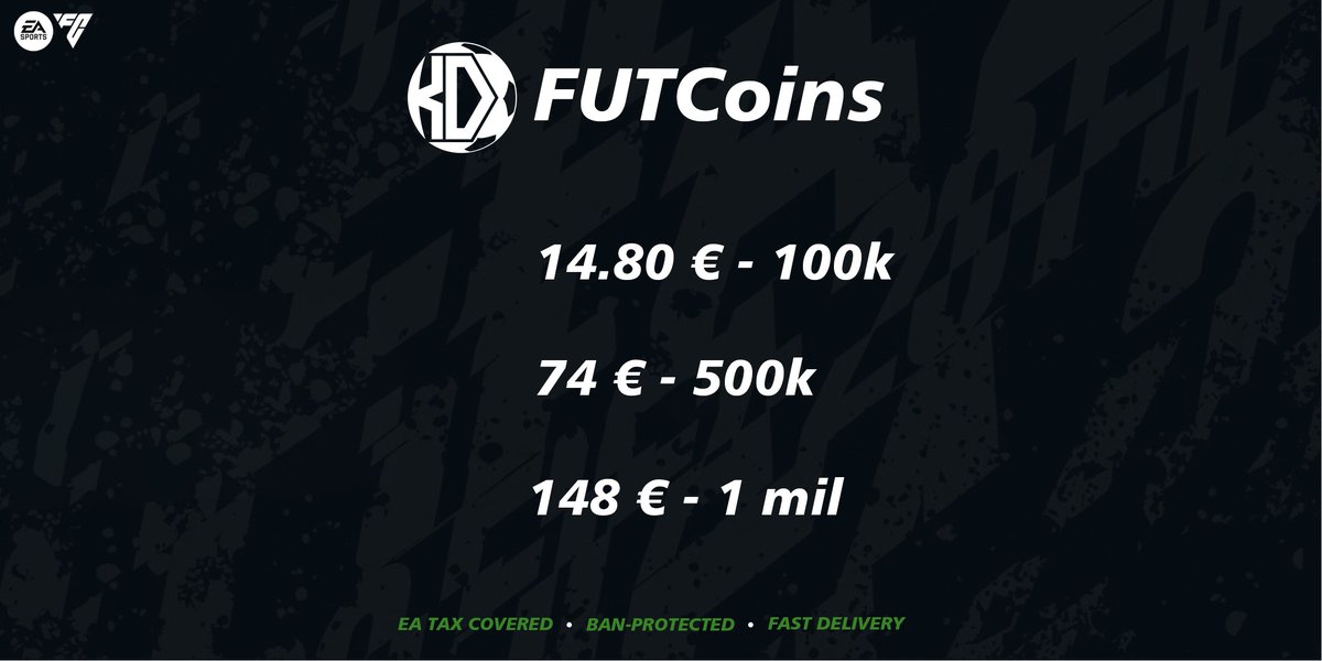 Price update!😍  

12.93£ / 100k  - 129.28£ / 1mil    
17.40$ / 100k  - 174$ / 1mil        

 If you see cheaper, message us!         

#EAFC #EAFC26 #FC26Coins #EAFCCOINS #EAFC26COINS #FCCOINS