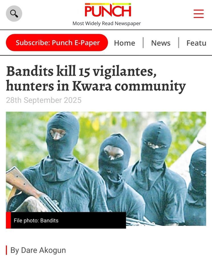 I don’t understand why some people from Kwara are not speaking up 🤷🏽‍♂️.

It is only festive period you people will start posting photo of yourselves in Ilorin  and kini kan o.

Let me see where you will take the next picture once Kwara becomes insecure 🤌🏽.