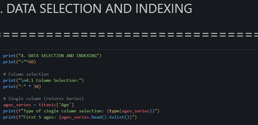 iamyojjal's tweet photo. #LUD3 #LearningUtsav2025 #FestivalOfLearning #Python #pandas
Today i started Pandas fundamentals:
- Series & DataFrame creation
- Data loading and exploration techniques
- Smart indexing with iloc/loc
- Missing value handling strategies https://t.co/kAFLGZm8Os