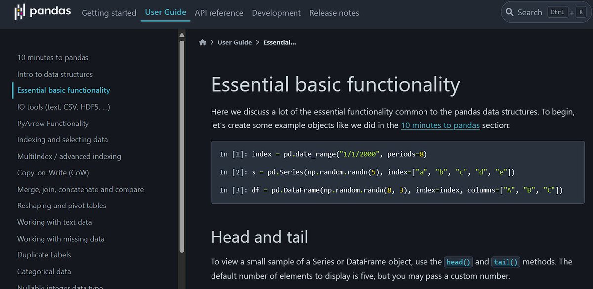 iamyojjal's tweet photo. #LUD3 #LearningUtsav2025 #FestivalOfLearning #Python #pandas
Today i started Pandas fundamentals:
- Series & DataFrame creation
- Data loading and exploration techniques
- Smart indexing with iloc/loc
- Missing value handling strategies https://t.co/kAFLGZm8Os