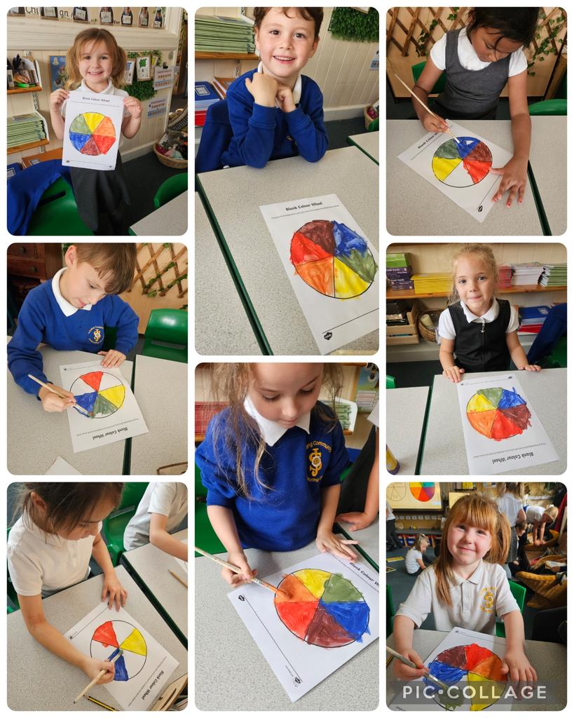 stjosephskly's tweet photo. Elder Class had a busy afternoon! We explored the colour wheel, learning about primary & secondary colours for next week’s art 🎨. In PE, we had fun playing ‘Chicken & Foxes’, jumping hurdles, and weaving through ladders.#SJKpe #SJKart #ElderClass https://t.co/sOOhJjSOzI