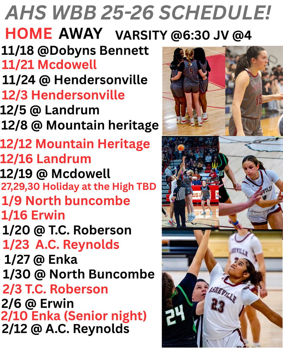My high school season for the year! Come check us out!!! 
<a href="/AHS_WBB/">AHS Women’s Basketball</a>