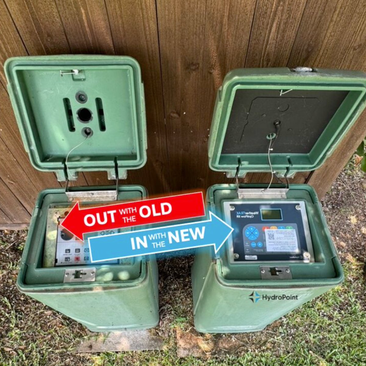 Noe Cruz, HydroPoint's Regional Sales Manager, Northern California, out in the field upgrading outdated irrigation equipment with smart, water-saving technology. 

These changes make a big difference for #SmartWaterManagement, #sustainability, and long-term savings.

#throwback