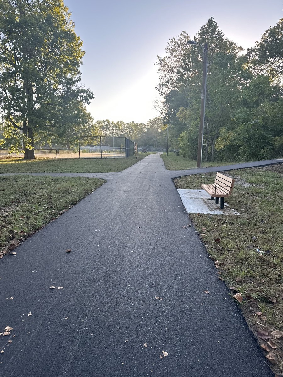 Yessssss! The trail in <a href="/IndyParksandRec/">Indy Parks🌲</a> Ellenberger Park in #Irvington is almost all the way open after 3 years of the Big Dig sewage system updates!