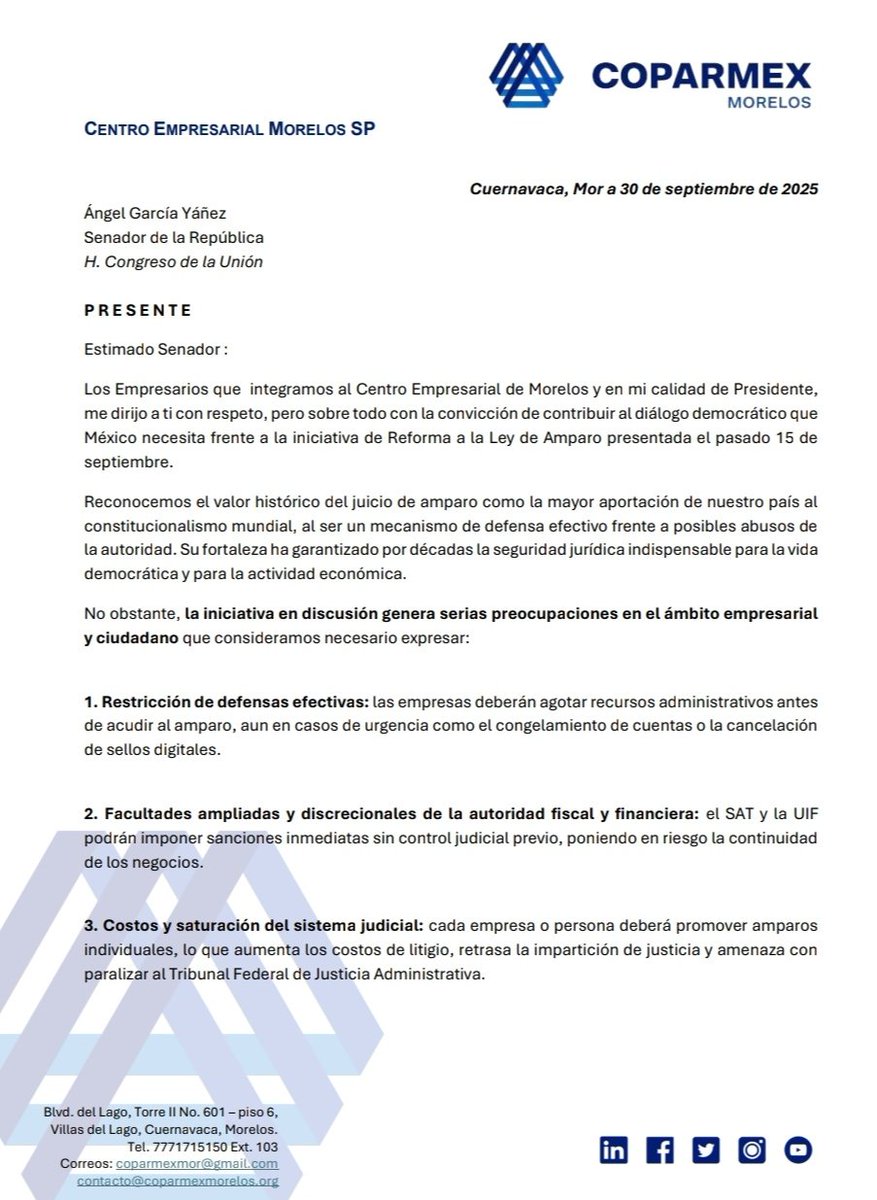 Coparmex Morelos tweet media