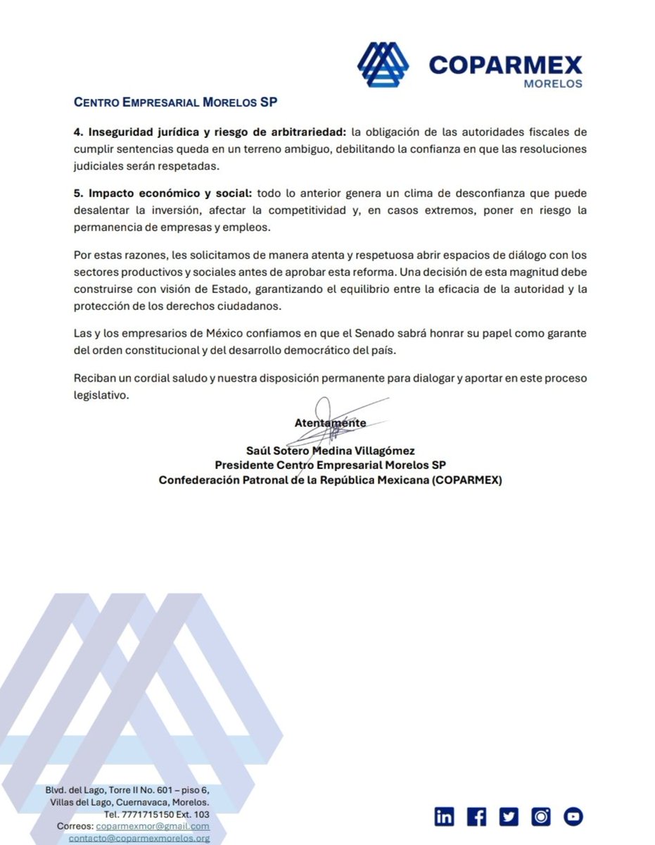 Coparmex Morelos tweet media