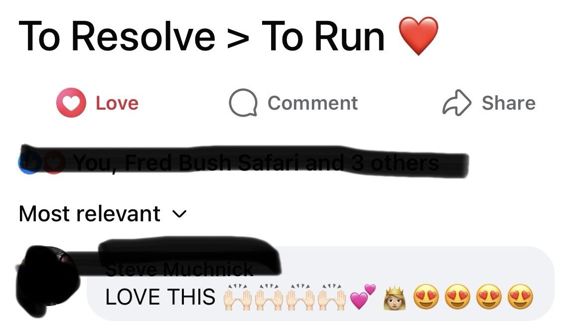 Trachena's tweet image. God sees. God know everything 🙌🏻❤️
To #resolve to #run