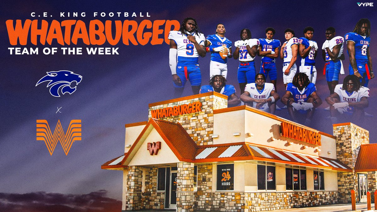 Whataburger🍔 Team of the Week: C.E. King🏈 surges to victory in District-opener vs. Atascocita

Under Laxen’s leadership, paired with Sims' dynamic play, the Panthers have hit their stride—and the rest of 23-6A is officially on notice🔥

🔗vype.com/Texas/Houston/…