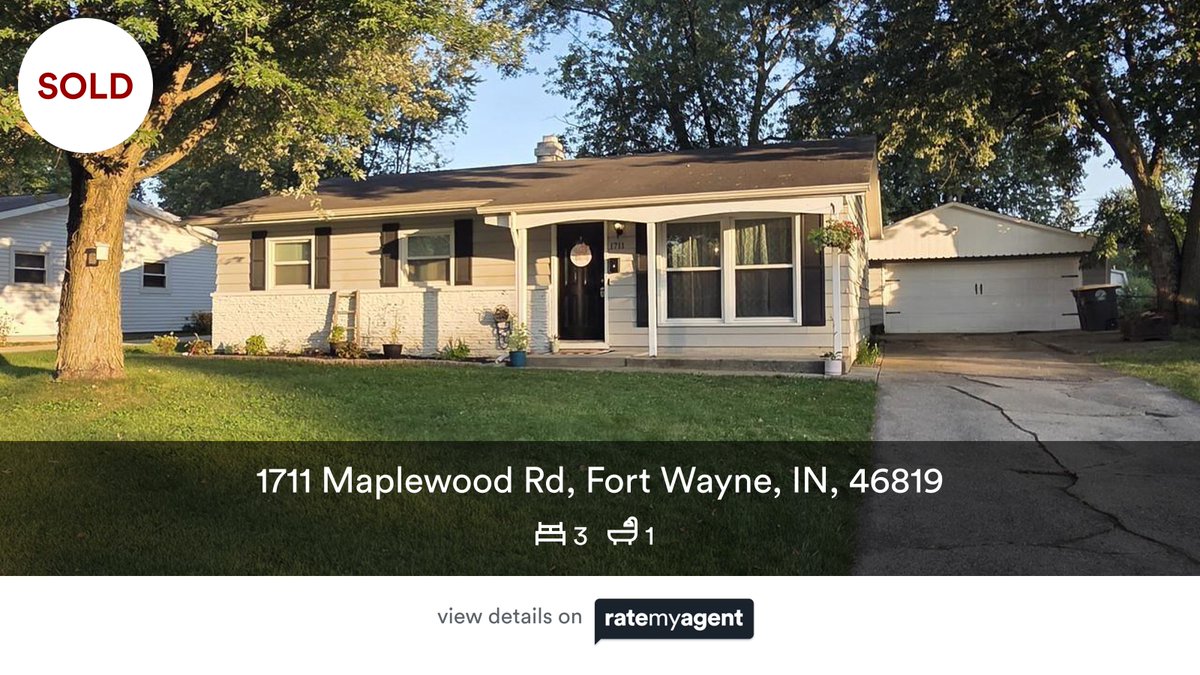 dantsells's tweet photo. 🛌 3 🛀 1
📍 1711 Maplewood Rd, Fort Wayne, IN, 46819

My latest sale on #RateMyAgent.

https://t.co/fPXaQBla60

...
#ratemyagent #realestate #Realty_ONE_Group_Envision__Fort_Wayne https://t.co/uMK8xOCLNz