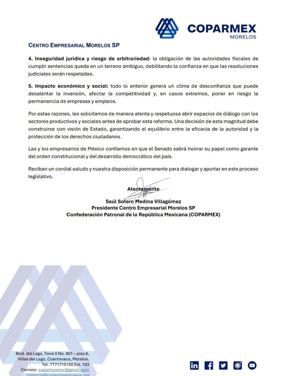 Coparmex Morelos tweet media