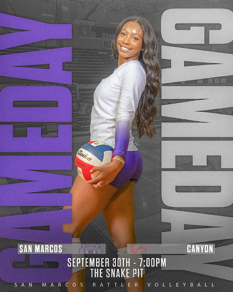 Come out and pack the pit tonight as <a href="/SanMarcosHSVB/">San Marcos Rattler Volleyball</a> takes on Canyon!
