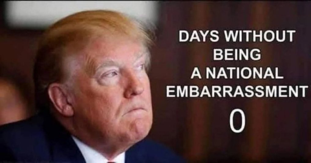 He is a embarrassment at home and abroad!