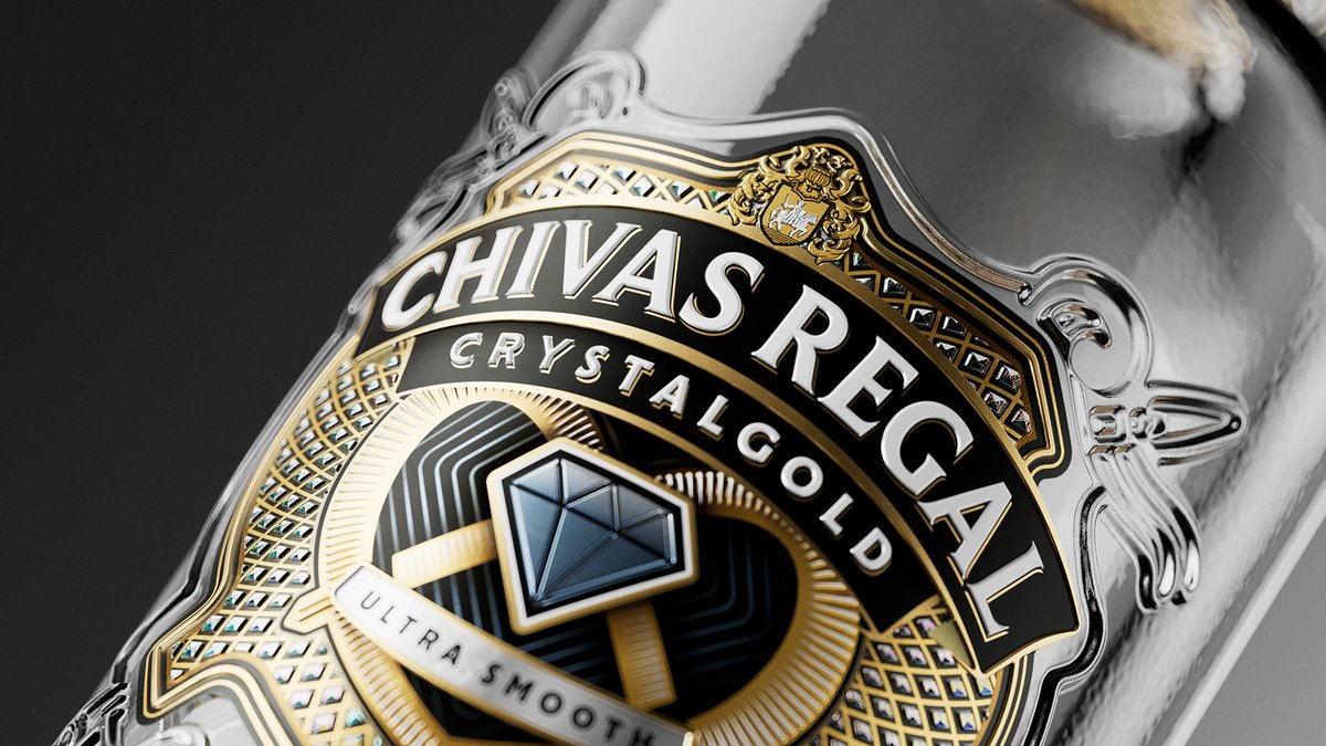 jdoglobal's tweet photo. Bold. Brilliant. Chivas Regal Crystalgold. ✨
JDO’s design celebrates game-changing innovation while honouring the brand’s heritage with crystal-cut clarity. Unmissable, unforgettable, unmistakably Chivas Regal.  
Read more here: https://t.co/DGAfg8iJ3u… https://t.co/ZpSRsJzcEt