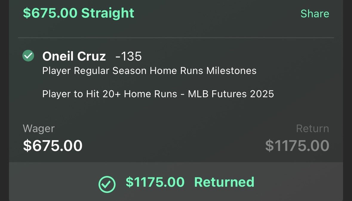 GMan_Props's tweet image. Only did 5 pre season bets for MLB this season, won 4/5 not too shabby ⚾️