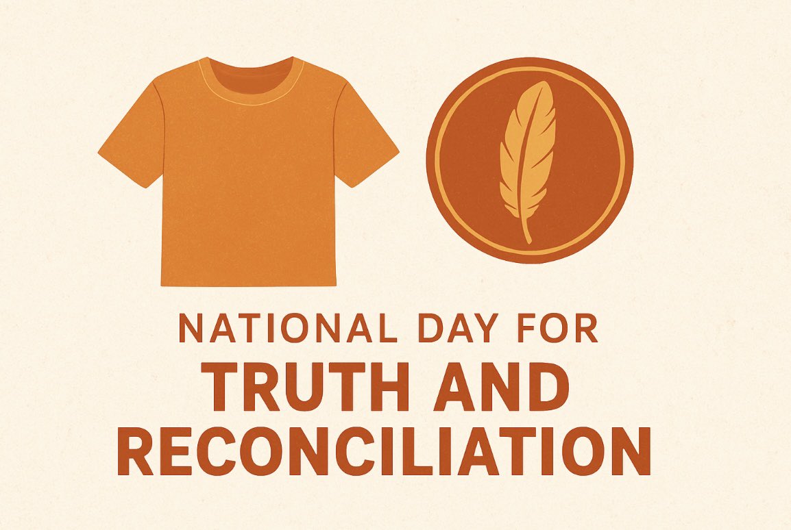 Today we honour the National Day for Truth and Reconciliation. This day is dedicated to remembering the children who never returned home, supporting survivors of residential schools, and acknowledging the families and communities forever impacted.