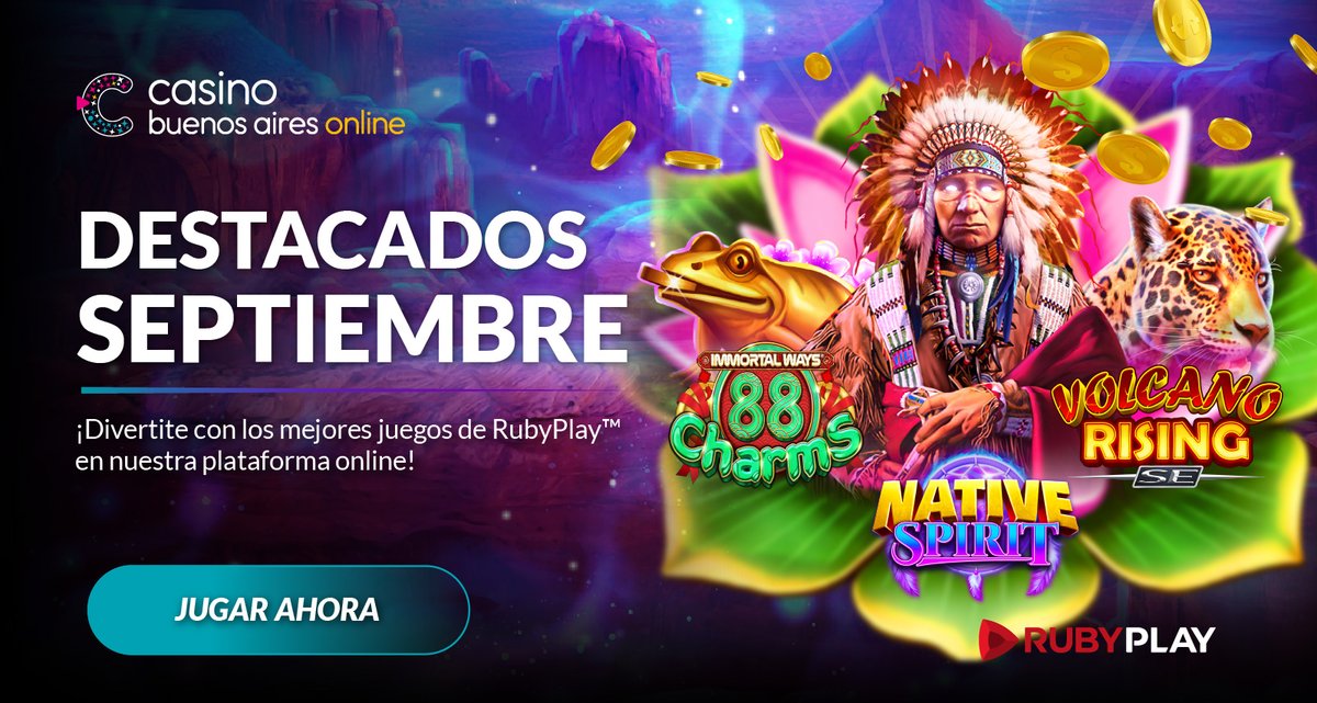 casinobaonline's tweet image. ✨ Estos fueron los juegos que brillaron en septiembre ✨
🔥 ¡Viví la emoción de los destacados de RubyPlay™ en Casino Buenos Aires Online!

👉 Entrá y seguí disfrutando.

#CasinoBuenosAiresOnline #RubyPlay #Destacados #DiversiónOnline #JugáResponsablemente