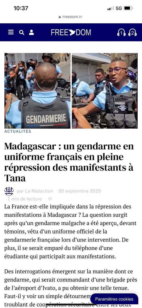 anih07's tweet photo. What ?
@FRANCE24 @BFMTV @LCI @TF1 
@UNHumanRights @UN 
#Madagascar #MadagascarGenZ https://t.co/xaTQD7VGqZ