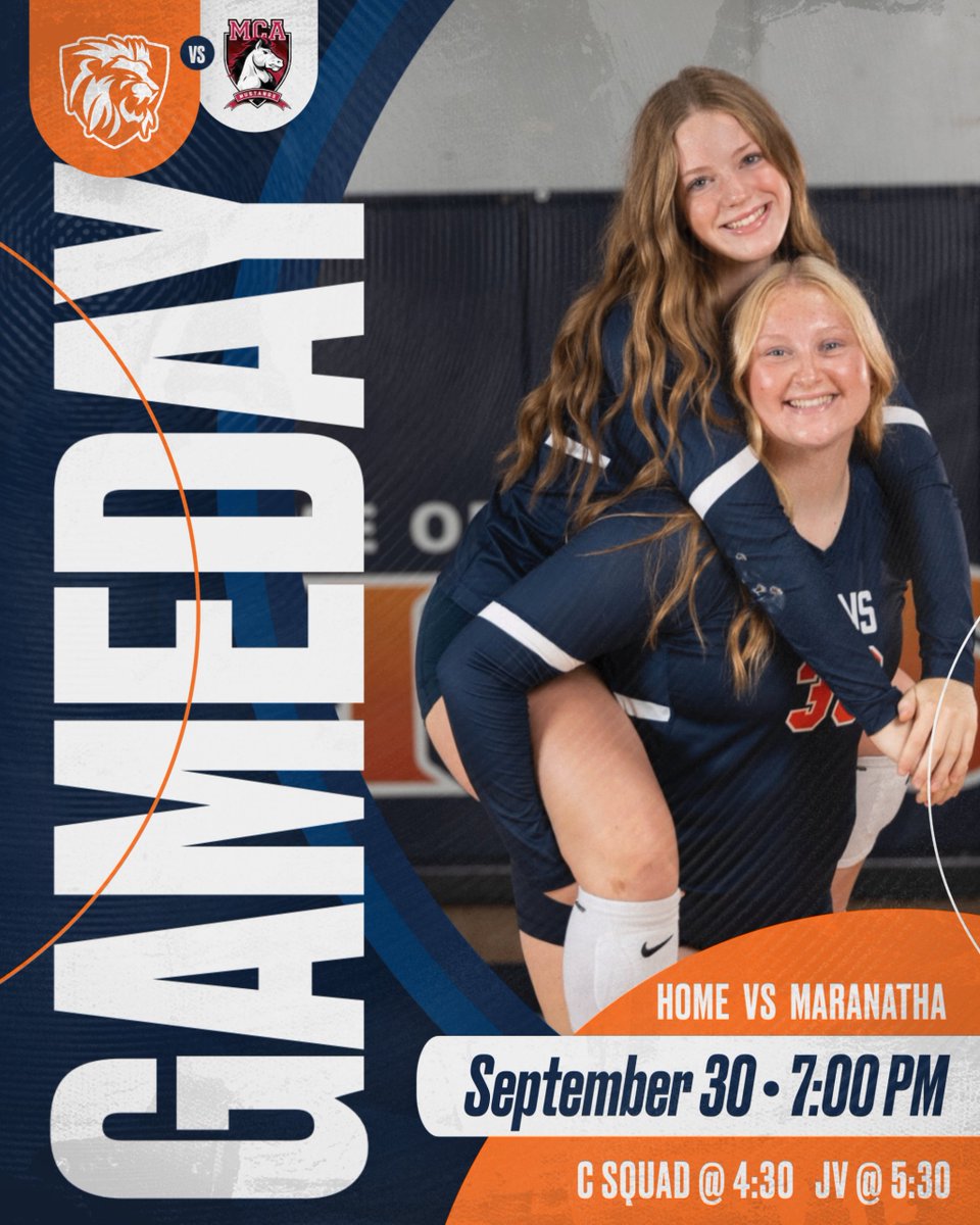 LCA_VB's tweet image. GAMEDAY!! Lions are home tonight vs Maranatha💙🏐🦁

⏱️: 4:30┃5:30┃7:00
📍: The DEN

Theme: Neon ⚡️ 

#lcaroars