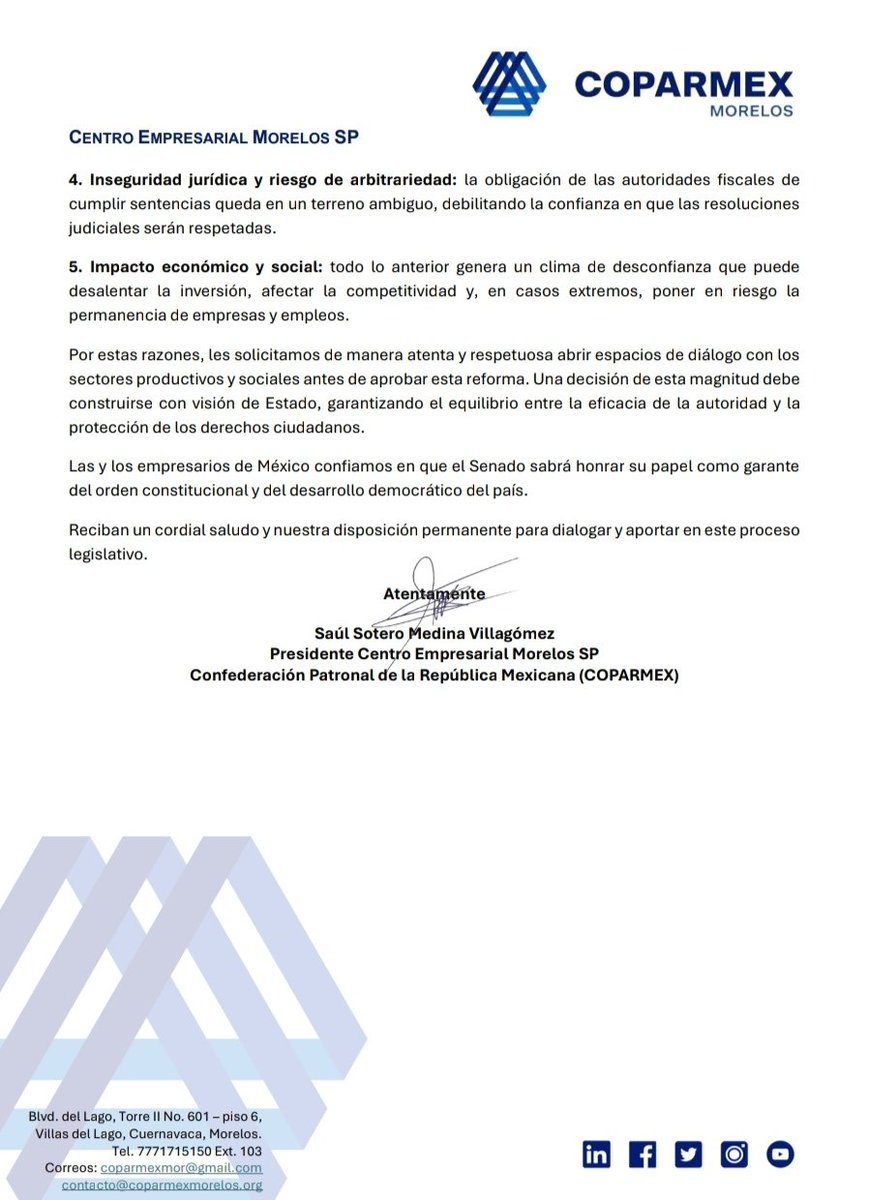 Coparmex Morelos tweet media