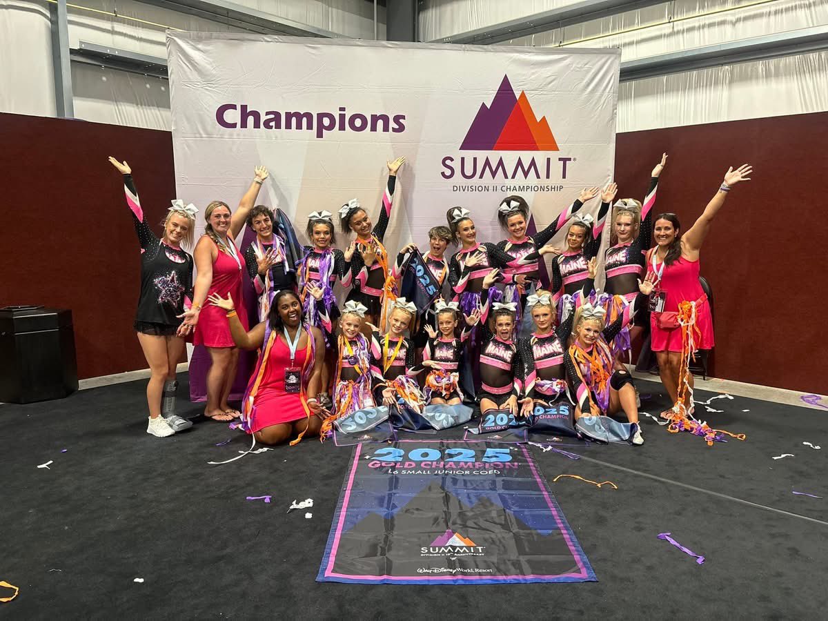 mainestarscheer's tweet photo. We are so excited to celebrate our SUMMIT CHAMPIONS tonight!!! ππππ #ringceremony #summitchamps #gold #savage5 #j6work #y3flawless https://t.co/LAFIytvOBD