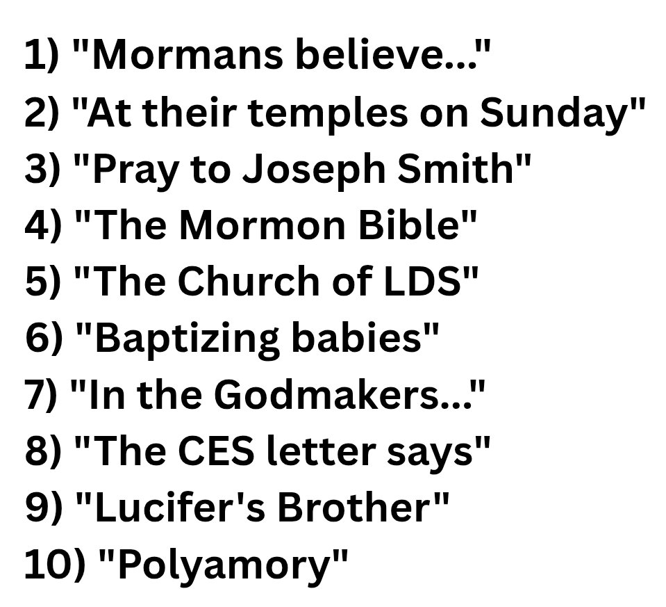 FiredUpCoug's tweet image. 10 indications that the post you just read that was written by a self-proclaimed "Mormon expert" was actually written by an ignorant moron.
