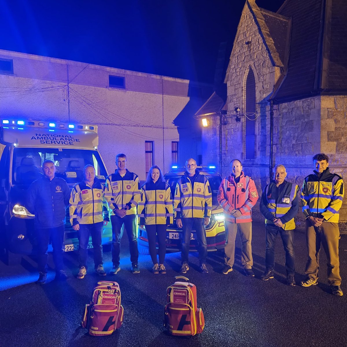 Great to drop into Critical CFR | Deansgrange training last night where Adam (NAS paramedic) &amp; Dr. Keith gave a hands-on look at the ambulance, Rapid Response car &amp; a full scenario from CFR arrival to critical care. These sessions build confidence, teamwork &amp; save lives