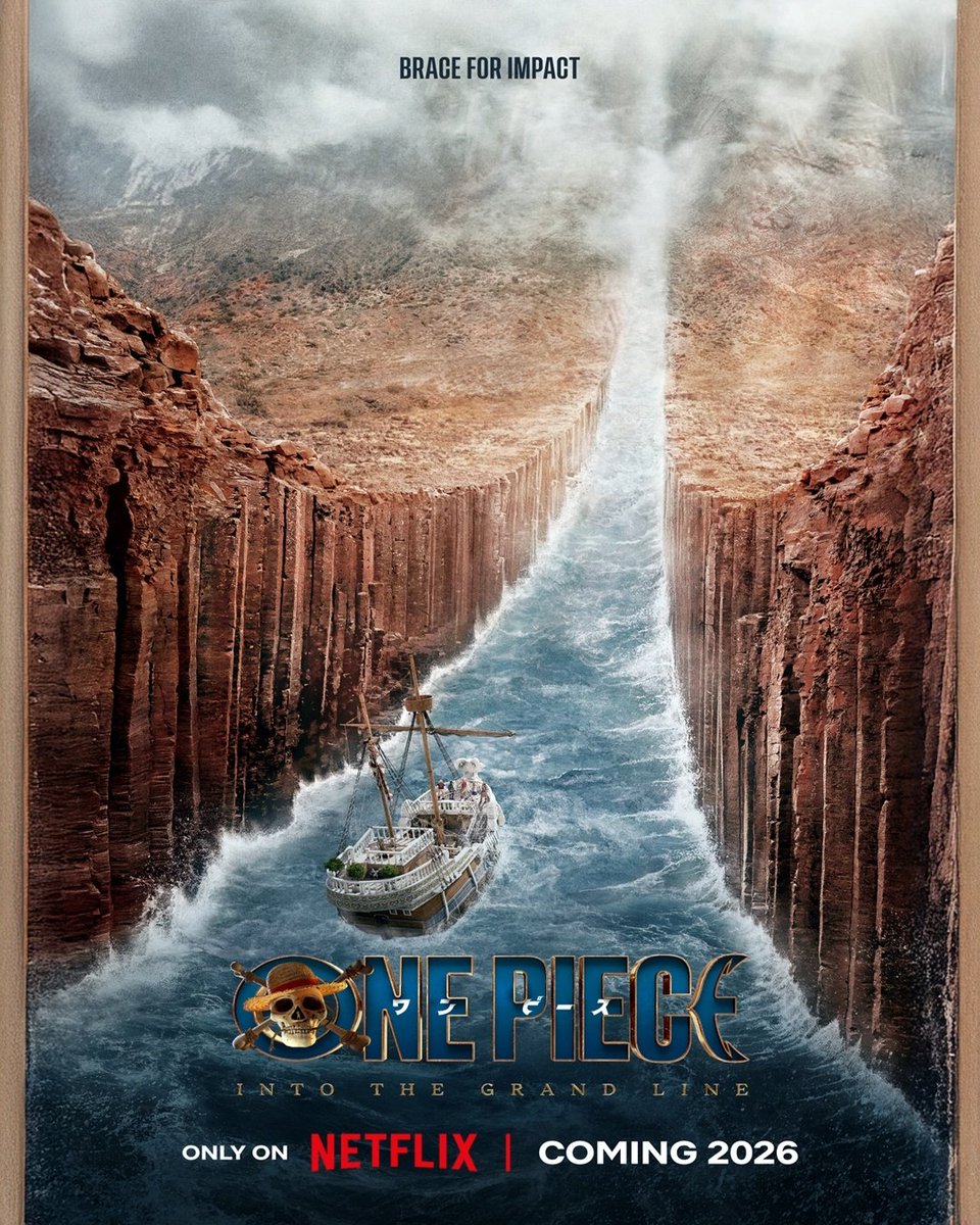 FenixNests's tweet image. Brace for impact! 🌊 Netflix reveals the first look at Reverse Mountain in One Piece Season 2. The Grand Line awaits—get ready to set sail in 2026! #OnePieceNetflix