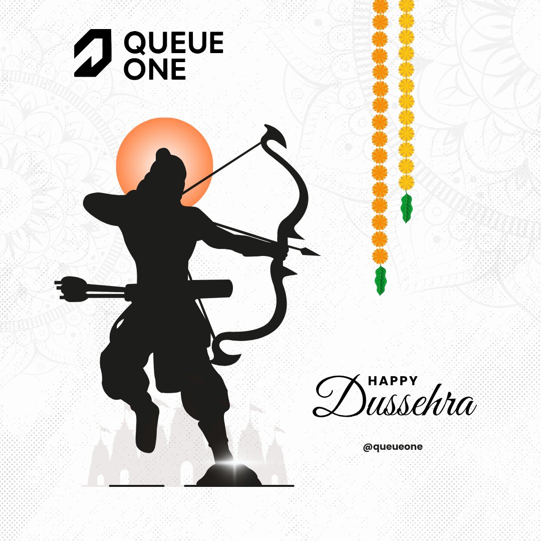 queueonee's tweet image. We believe true success comes when you empower yourself with the right skills. Just as Lord Ram’s courage led to victory, may your dedication to learning lead you to success in every challenge.  #QueueOne #HappyDussehra #Dussehra2025 #Vijayadashami #SkillDevelopment #TechSkills