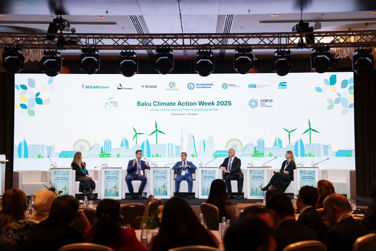 BakuClimateWeek's tweet image. Day 2 | Session 3: From Pledges to Action: Advancing COP29 Legacy Through Corporate Sustainability

Photos from all sessions are available on Flickr - link in bio. 

#BCAW2025 #BCAW