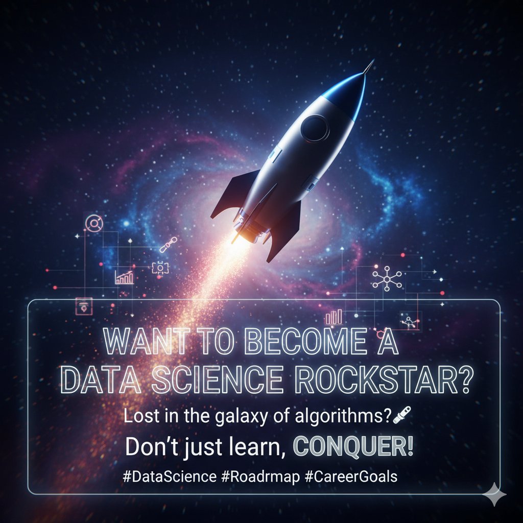 Bharambe2Kiran's tweet image. Want to become a Data Science rockstar but feeling lost in the galaxy of algorithms? 

🚀 Don&apos;t just learn, conquer! Our ultimate roadmap will guide you from beginner to PRO. 

Get ready to transform your career! 

#DataScience #Roadmap #CareerGoals