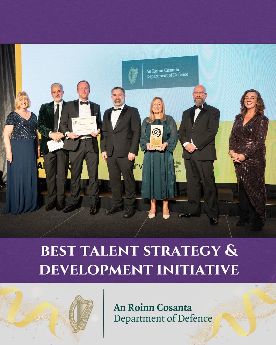 Learning & Development Institute (L&DI) (@landdinstitute) on Twitter photo Congratulations to the @DepartmentofDefence for winning the Best Talent Strategy & Development Initiative (in partnership @IrishManagementInstitute) at this year's Excellence in Learning Awards 2025
photographs by: <a href="/richiestokes/">Richie Stokes</a> Congratulations to the @DepartmentofDefence for winning the Best Talent Strategy & Development Initiative (in partnership @IrishManagementInstitute) at this year's Excellence in Learning Awards 2025
photographs by: <a href="/richiestokes/">Richie Stokes</a>