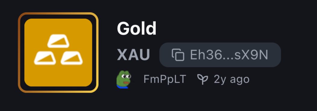 Gold_XAU_'s tweet image. This is the GOLD of the Trenches — the OG Gold on PF. 

Minted 2 years ago on PumpFun! 

Eh36AX4m5CwyCHHcAy95oWRop2EMYVJbLQq7q77hsX9N

While more than 80 % of the planet’s real gold sits in vaults of elites who looted the Global South, this XAU lives on-chain. It’s not theirs.…