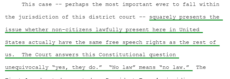 Sorry nativists, free speech is here to stay.