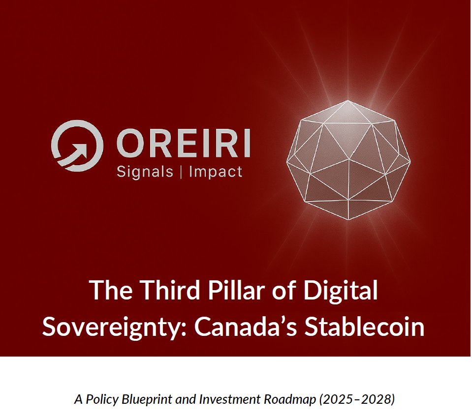 bazk's tweet photo. 📌 Stablecoins aren’t just policy. They’re deal signals.
Canada’s missing pillar of digital sovereignty = CAD stablecoin.
Our Blueprint + Roadmap (2025–2028) shows how Canada can leapfrog.

🔗 Full paper → https://t.co/Gka7D7XjRP

#Stablecoin #FinTech #BuildCanada https://t.co/MZ2YvdzzQH
