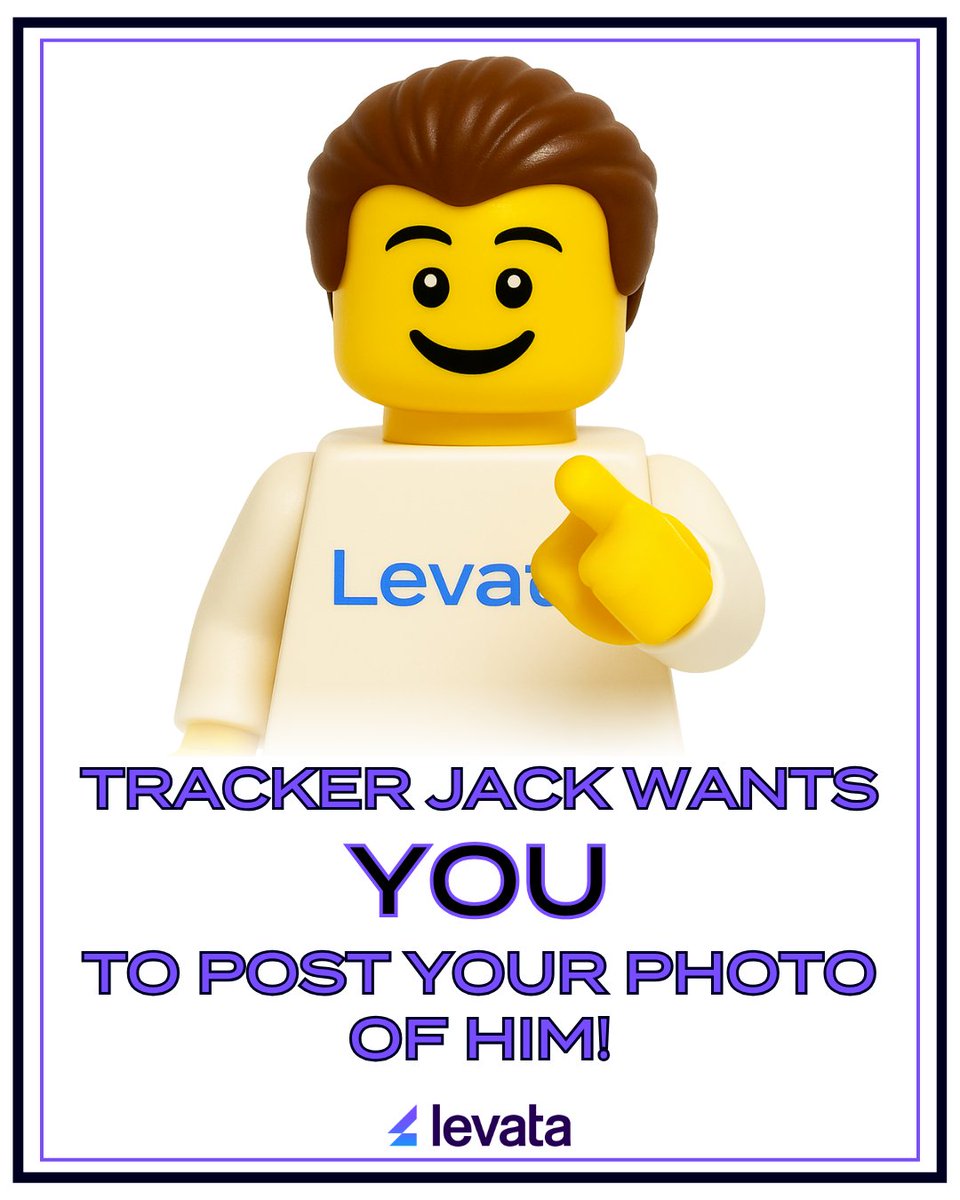 🚨 Levata's  tiniest sidekick wants 🫵YOU to post! Today is the last day to post a photo of #TrackerJack (or his card) to LinkedIn for a shot at that sweet $500 gift card.

Don't fret if you missed the deadline, #TrackerJack isn't going anywhere. Stay tuned for what's next!