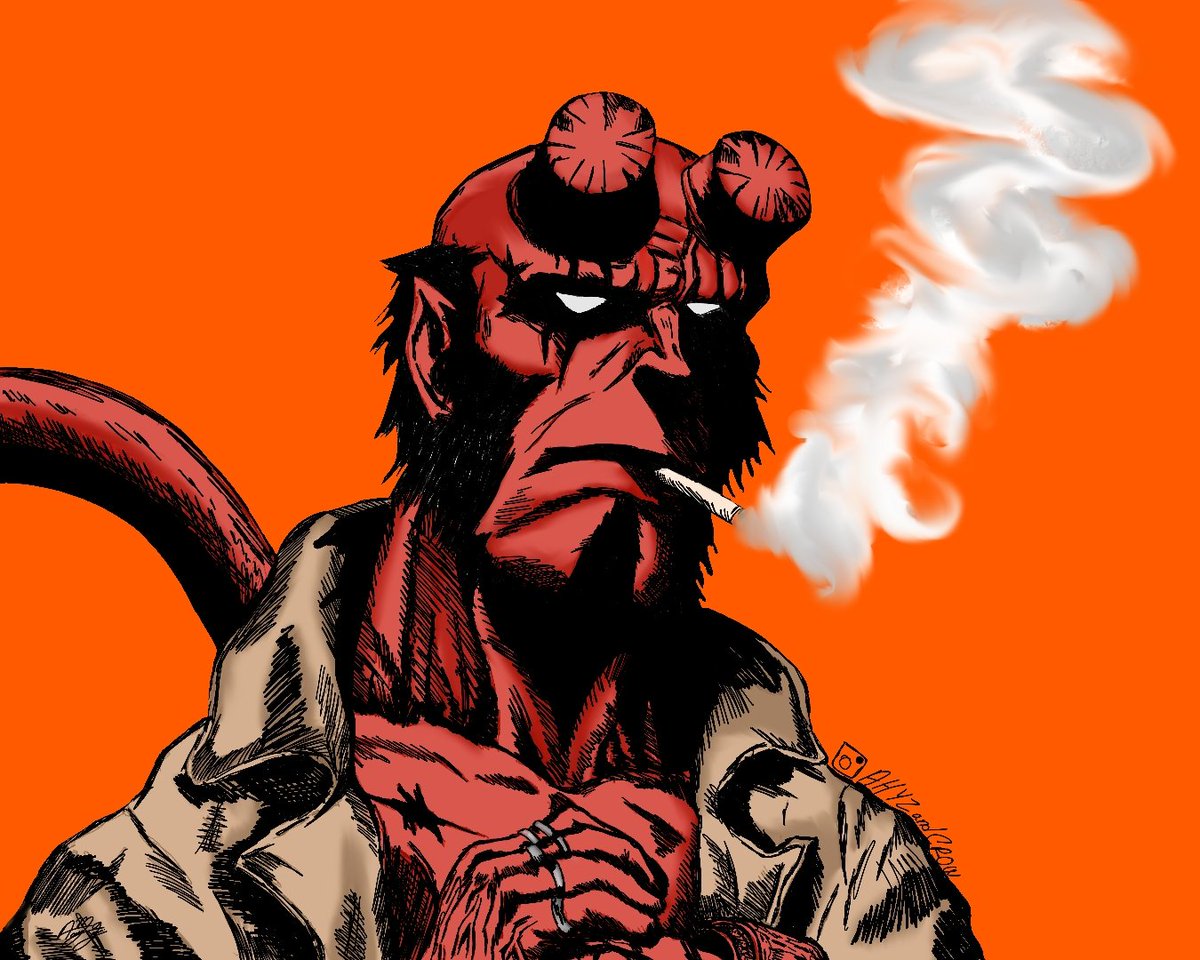 AHYZandCROW's tweet image. HELLBOY - COLOR - COMISIONES ABIERTAS 
#dibujodigital✏️ #dibujodigital #dibujodiario #drawingdigital #drawing #comisionesdedibujo  #horrorcommunity #horrorart #horrorfan #digitalwork #digitalwork #digitalwallpaper #hellboy #hellboyart #hellboycomics #comicart #comicartfans