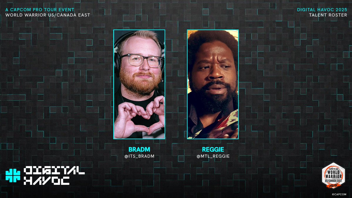 These are your commentators for #CPTWW2025 US/Canada East 5 🎙️

<a href="/Its_BradM/">CASA | Brad Muse @ 🏠</a> and <a href="/MTL_Reggie/">Coolest Reggie (backseat killin' it)</a>

Be sure to tune in live this Friday at 7PM EST to find out who will play in the regionals final for a chance to go to #CAPCOMCUP12 #SF6

ttv/incendiumgaming
