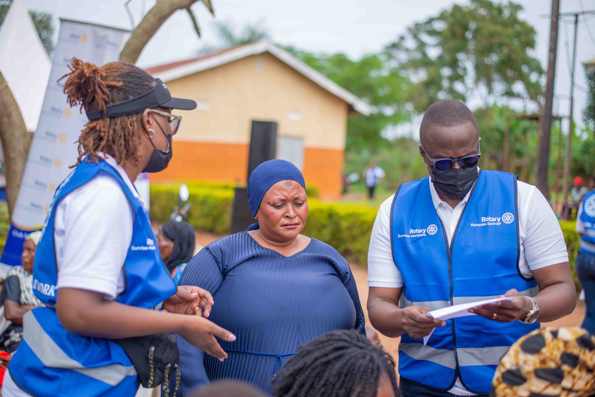 Rotary Club of Kampala Springs (@klaspringers) on Twitter photo What a joy to see lives touched and communities served during our Medical Outreach at Makulubita Health Center III in Luwero District.
๐ธ๐ Rotary service is good health, hope, and humanity in action.
#RotaryEyamba
#RotaryInAction
<a href="/rotaryd9213/">Rotary District 9213</a> <a href="/dgrotaryd9213/">DG Geoffrey Martin Kitakule</a> What a joy to see lives touched and communities served during our Medical Outreach at Makulubita Health Center III in Luwero District.
๐ธ๐ Rotary service is good health, hope, and humanity in action.
#RotaryEyamba
#RotaryInAction
<a href="/rotaryd9213/">Rotary District 9213</a> <a href="/dgrotaryd9213/">DG Geoffrey Martin Kitakule</a>