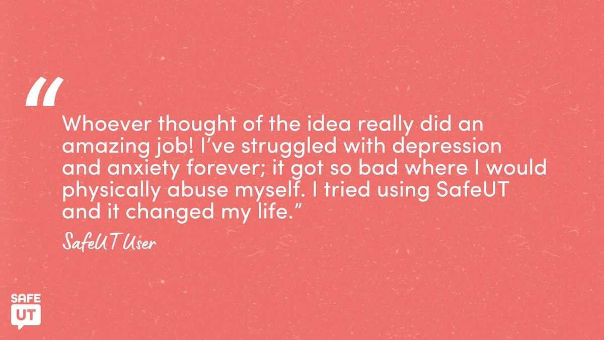 SafeUT's success wouldn't be possible without the unwavering support and dedication from partners, commission members, and the wider community 🧠🤝 

When Utahns face a mental health challenge, support is just a tap away. Learn more at SafeUT.org.