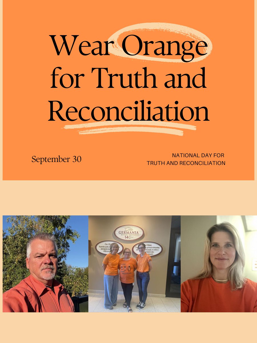 Today, we pause to honor the Survivors of residential schools, remember the children who never returned home, and reflect on the ongoing journey of healing and reconciliation.
#EveryChildMatters #TruthAndReconciliation #OrangeShirtDay #GermaniaMutual #ReconciliationJourney