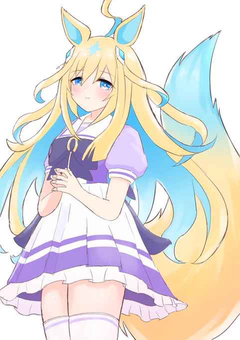 絵アカなのに新規絵全然上げてなくてすみません… 少し涼しくなってきたのでふわっとしたネオユニちゃんです!