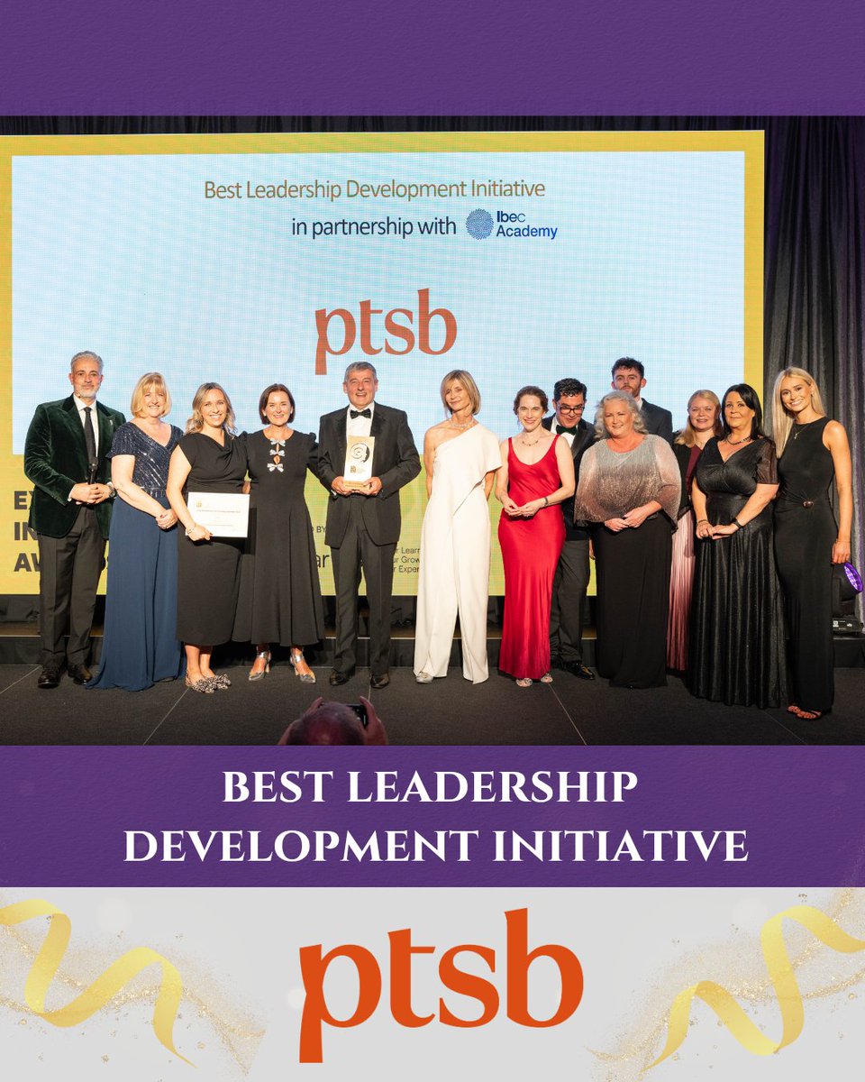 Learning & Development Institute (L&DI) (@landdinstitute) on Twitter photo Congratulations to <a href="/PTSB/">permanent tsb</a> for winning the Best Leadership Development Initiative (in partnership <a href="/IbecAcademy/">Ibec Academy</a> at this year's Excellence in Learning Awards 2025
photographs by: <a href="/richiestokes/">Richie Stokes</a> Congratulations to <a href="/PTSB/">permanent tsb</a> for winning the Best Leadership Development Initiative (in partnership <a href="/IbecAcademy/">Ibec Academy</a> at this year's Excellence in Learning Awards 2025
photographs by: <a href="/richiestokes/">Richie Stokes</a>