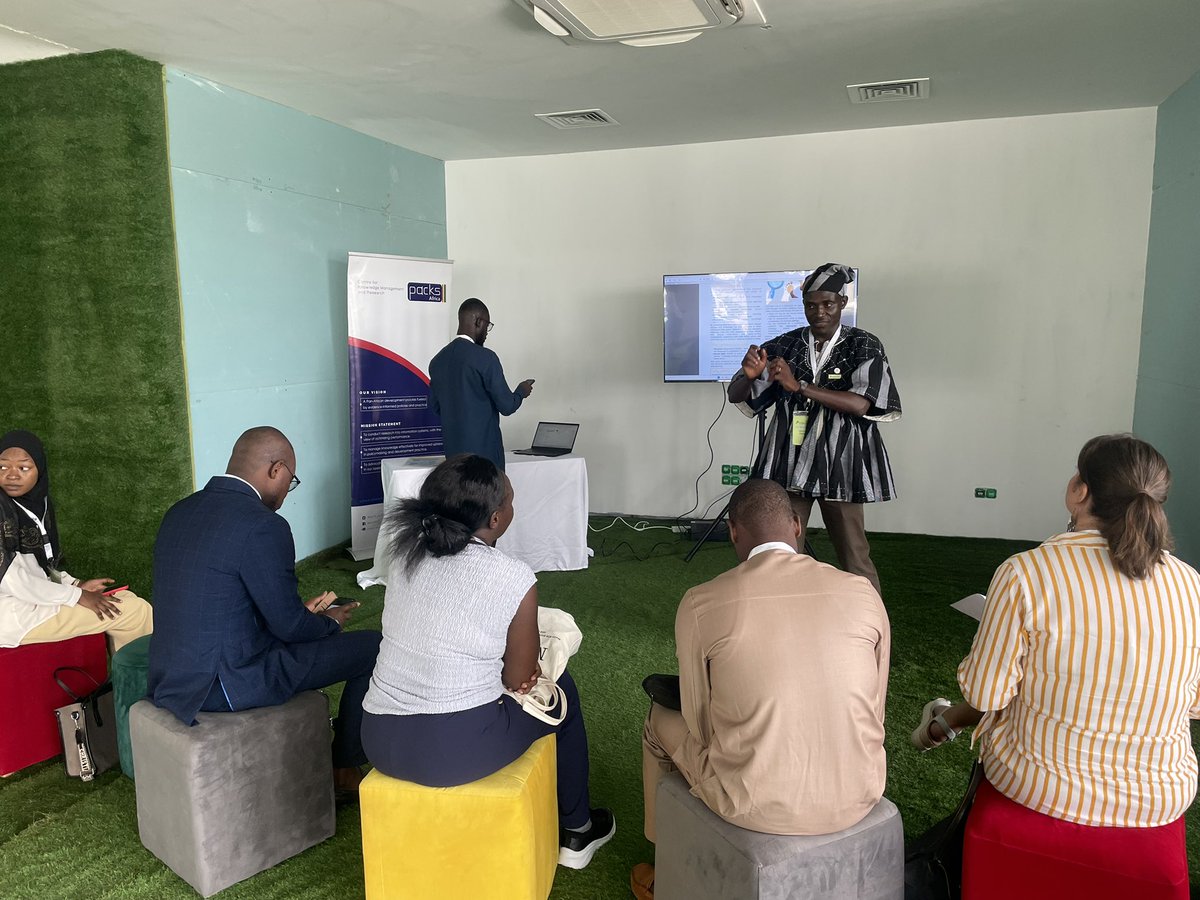 PACKS_Africa's tweet photo. #HighlightOfToday: PACKS Africa showcased the Mkandawire Index & CEL-MP at the Innovation Hub, #Evidence2025, Cotonou. These tools advance evidence use in policymaking & build future evidence leaders. Inspiring discussions opened doors to continent-wide impact. #EIDM https://t.co/pnDYhxHJXs