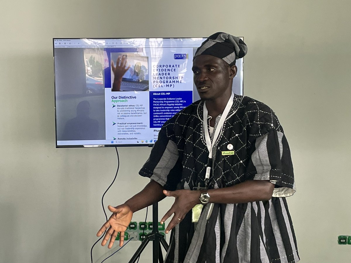 PACKS_Africa's tweet photo. #HighlightOfToday: PACKS Africa showcased the Mkandawire Index & CEL-MP at the Innovation Hub, #Evidence2025, Cotonou. These tools advance evidence use in policymaking & build future evidence leaders. Inspiring discussions opened doors to continent-wide impact. #EIDM https://t.co/pnDYhxHJXs